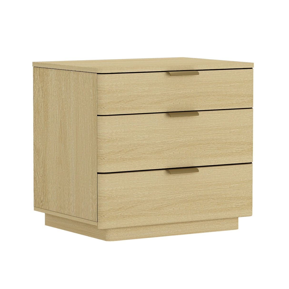 Payton Nightstand in Natural Oak and Gold by Manhattan Comfort at Eve Furniture