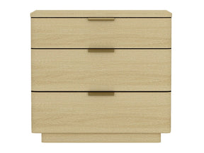 Payton Nightstand in Natural Oak and Gold by Manhattan Comfort at Eve Furniture