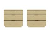 Payton Nightstand in Natural Oak and Gold (set of 2) by Manhattan Comfort at Eve Furniture