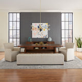 Peabody 25" Wheeled Armchair in Beige Linen by Home Trends & Design at Eve Furniture