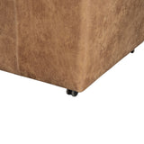 Peabody 25" Wheeled Armchair in Tan Leather by Home Trends & Design at Eve Furniture