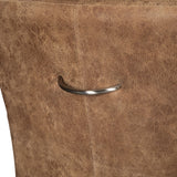 Peabody 25" Wheeled Armchair in Tan Leather by Home Trends & Design at Eve Furniture