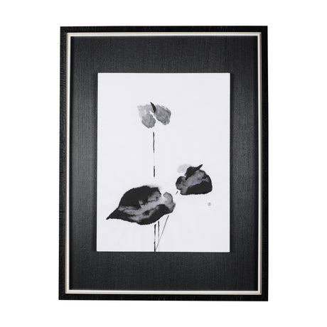 Peace Lily I by Mercana Studio a Hand Embellished Textured Framed Art Print by Mercana at Eve Furniture