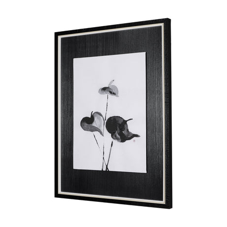 Peace Lily II by Mercana Studio a Hand Embellished Textured Framed Art Print by Mercana at Eve Furniture