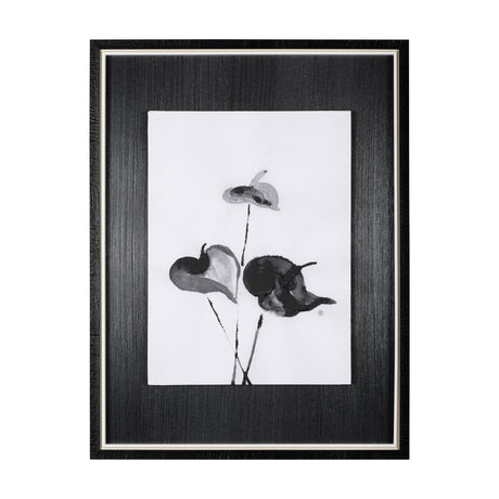 Peace Lily II by Mercana Studio a Hand Embellished Textured Framed Art Print by Mercana at Eve Furniture