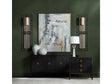 Peace Of Mind Green/Gold Canvas by Crestview at Eve Furniture