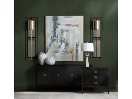 Peace Of Mind Green/Gold Canvas by Crestview at Eve Furniture