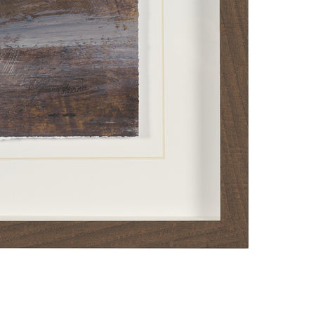 Peaceful Forest I by Mercana Studio Hand-Embellished Textured Framed Artwork Matted under Glass by Mercana at Eve Furniture