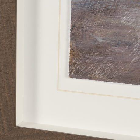 Peaceful Forest I by Mercana Studio Hand-Embellished Textured Framed Artwork Matted under Glass by Mercana at Eve Furniture