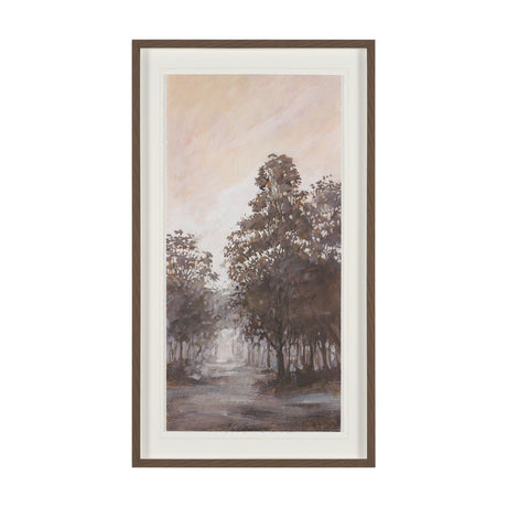 Peaceful Forest I by Mercana Studio Hand-Embellished Textured Framed Artwork Matted under Glass by Mercana at Eve Furniture