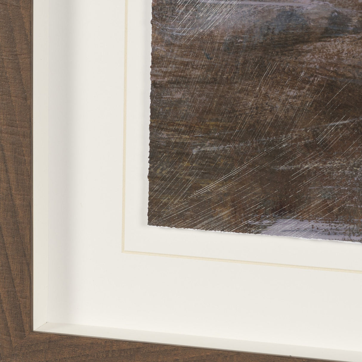Peaceful Forest II by Mercana Studio Hand-Embellished Textured Framed Artwork Matted under Glass by Mercana at Eve Furniture