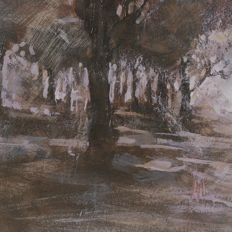 Peaceful Forest II by Mercana Studio Hand-Embellished Textured Framed Artwork Matted under Glass by Mercana at Eve Furniture
