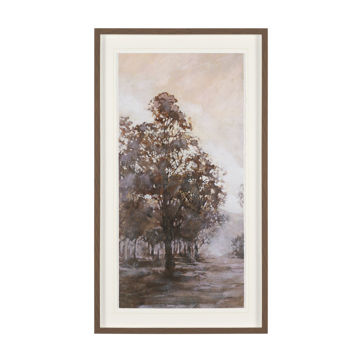 Peaceful Forest II by Mercana Studio Hand-Embellished Textured Framed Artwork Matted under Glass by Mercana at Eve Furniture