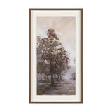 Peaceful Forest II by Mercana Studio Hand-Embellished Textured Framed Artwork Matted under Glass by Mercana at Eve Furniture