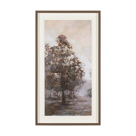 Peaceful Forest II by Mercana Studio Hand-Embellished Textured Framed Artwork Matted under Glass by Mercana at Eve Furniture