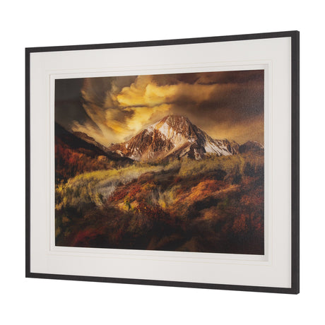 Peak Pursuit by Bobbie Goodrich a Hand Embellished Framed Photo Art Print Matted under Glass by Mercana at Eve Furniture