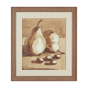 Pear Study I by Mercana Studio Hand Embelished Textured Framed Artwork Matted under Glass by Mercana at Eve Furniture