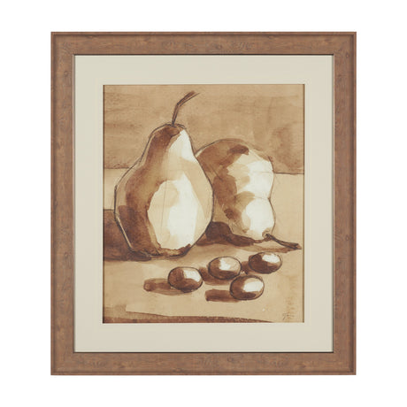 Pear Study I by Mercana Studio Hand Embelished Textured Framed Artwork Matted under Glass by Mercana at Eve Furniture