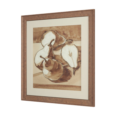 Pear Study II by Mercana Studio Hand Embelished Textured Framed Artwork Matted under Glass by Mercana at Eve Furniture