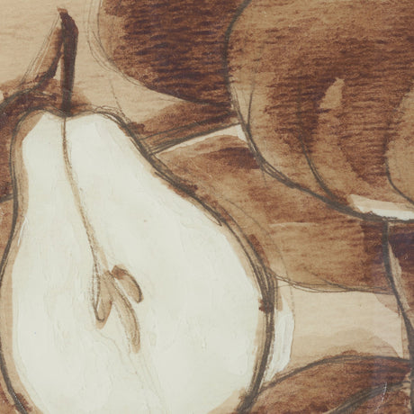 Pear Study II by Mercana Studio Hand Embelished Textured Framed Artwork Matted under Glass by Mercana at Eve Furniture