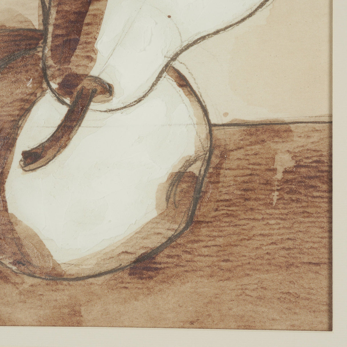 Pear Study II by Mercana Studio Hand Embelished Textured Framed Artwork Matted under Glass by Mercana at Eve Furniture