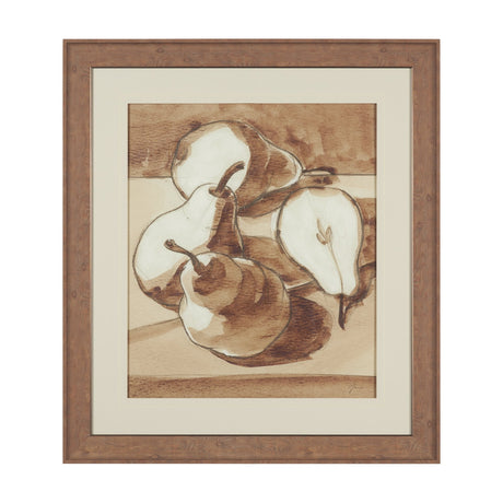 Pear Study II by Mercana Studio Hand Embelished Textured Framed Artwork Matted under Glass by Mercana at Eve Furniture