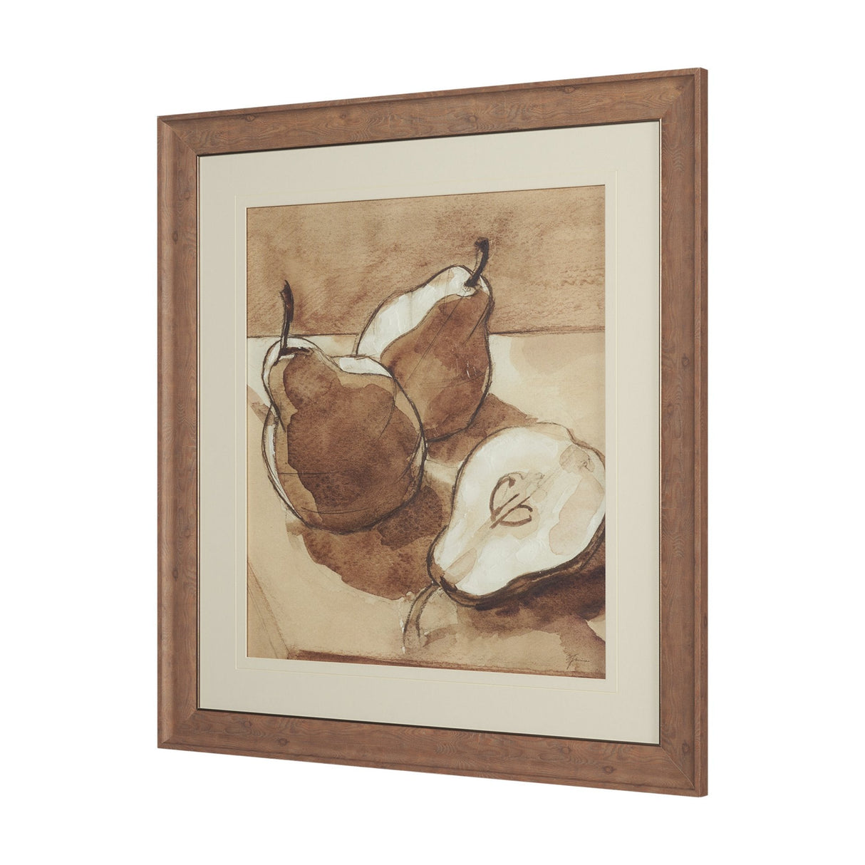Pear Study III by Mercana Studio Hand Embelished Textured Framed Artwork Matted under Glass by Mercana at Eve Furniture