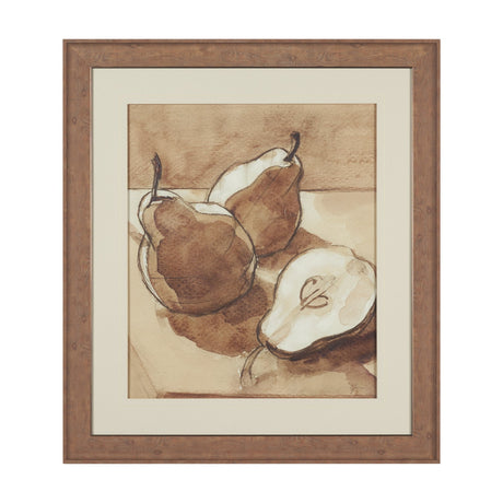 Pear Study III by Mercana Studio Hand Embelished Textured Framed Artwork Matted under Glass by Mercana at Eve Furniture