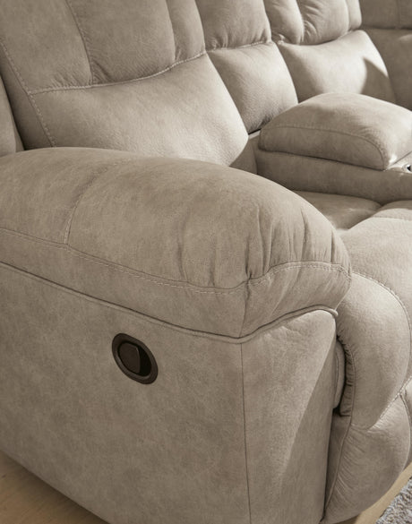 Pearce-Pike Birch 3-Piece Reclining Sectional with Console by Ashley at Eve Furniture