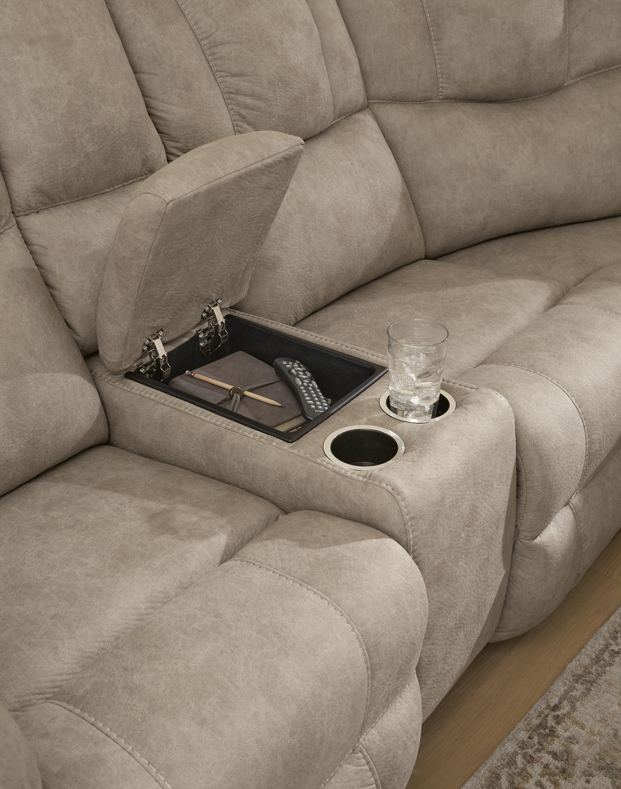 Pearce-Pike Birch 3-Piece Reclining Sectional with Console by Ashley at Eve Furniture