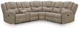Pearce-Pike Birch 3-Piece Reclining Sectional with Console by Ashley at Eve Furniture