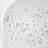 Pearl Short White Gold Rim Glass Vase by Mercana at Eve Furniture
