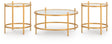 Pearlox Gold Table (Set of 3) by Ashley at Eve Furniture