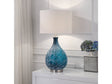 Pearson Blue/White Table Lamp by Crestview at Eve Furniture