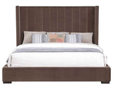 Pearson Chocolate Velvet Queen Bed by Steve Silver at Eve Furniture