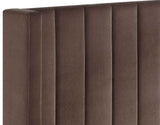 Pearson Chocolate Velvet Queen Bed by Steve Silver at Eve Furniture