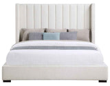 Pearson Cream Velvet King Bed by Steve Silver at Eve Furniture
