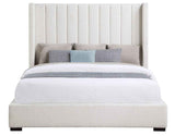 Pearson Cream Velvet King Bed by Steve Silver at Eve Furniture