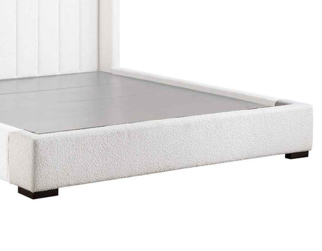 Pearson Cream Velvet King Bed by Steve Silver at Eve Furniture