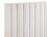 Pearson Cream Velvet King Bed by Steve Silver at Eve Furniture