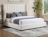 Pearson Cream Velvet King Bed by Steve Silver at Eve Furniture