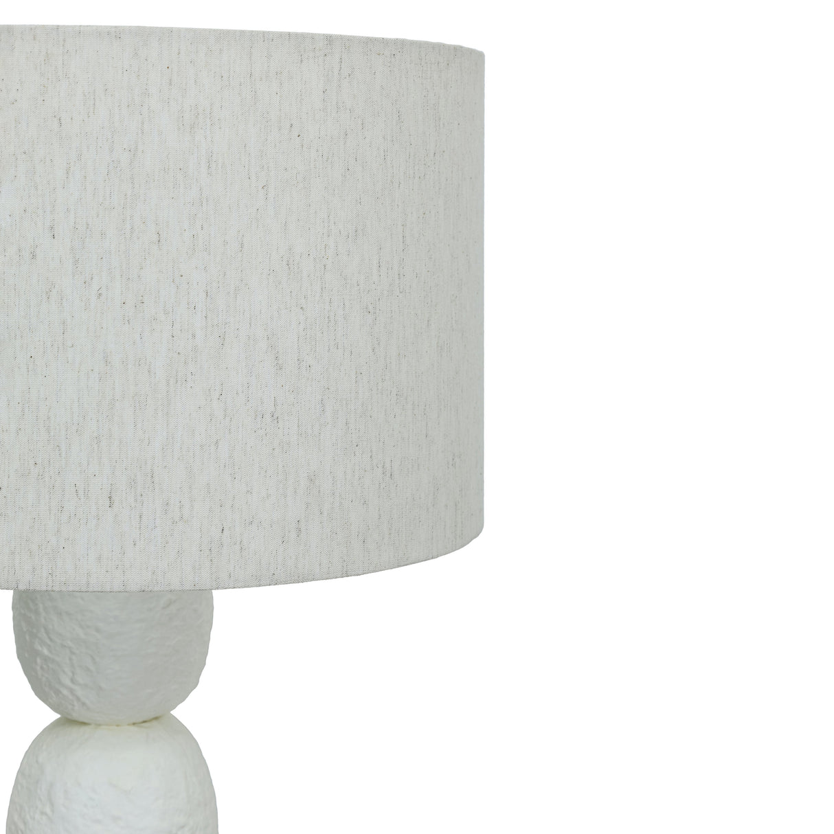Pebble Cream Papier Mache Floor Lamp by TOV Furniture at Eve Furniture