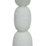 Pebble Cream Papier Mache Floor Lamp by TOV Furniture at Eve Furniture