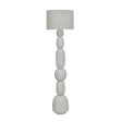 Pebble Cream Papier Mache Floor Lamp by TOV Furniture at Eve Furniture