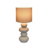 Pebble Cream Papier Mache Table Lamp by TOV Furniture at Eve Furniture