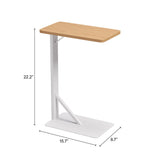Pebble Side Table White by Zuomod at Eve Furniture