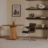 Pedro Dark Brown Leather Dining Chair (Set of 2) by MOES at Eve Furniture