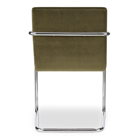 Pedro Green Mohair Dining Chair (Set of 2) by MOES at Eve Furniture