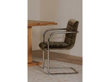 Pedro Green Mohair Dining Chair (Set of 2) by MOES at Eve Furniture