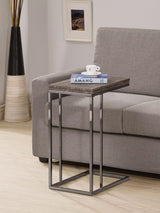 Pedro Weathered Gray/Black Expandable Top Accent Table by Coaster at Eve Furniture